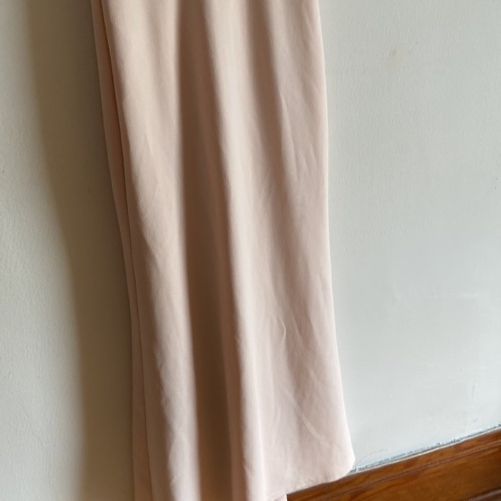 Lulus maxi scoop back form fitted dusty pink dress - Picture 4 of 11